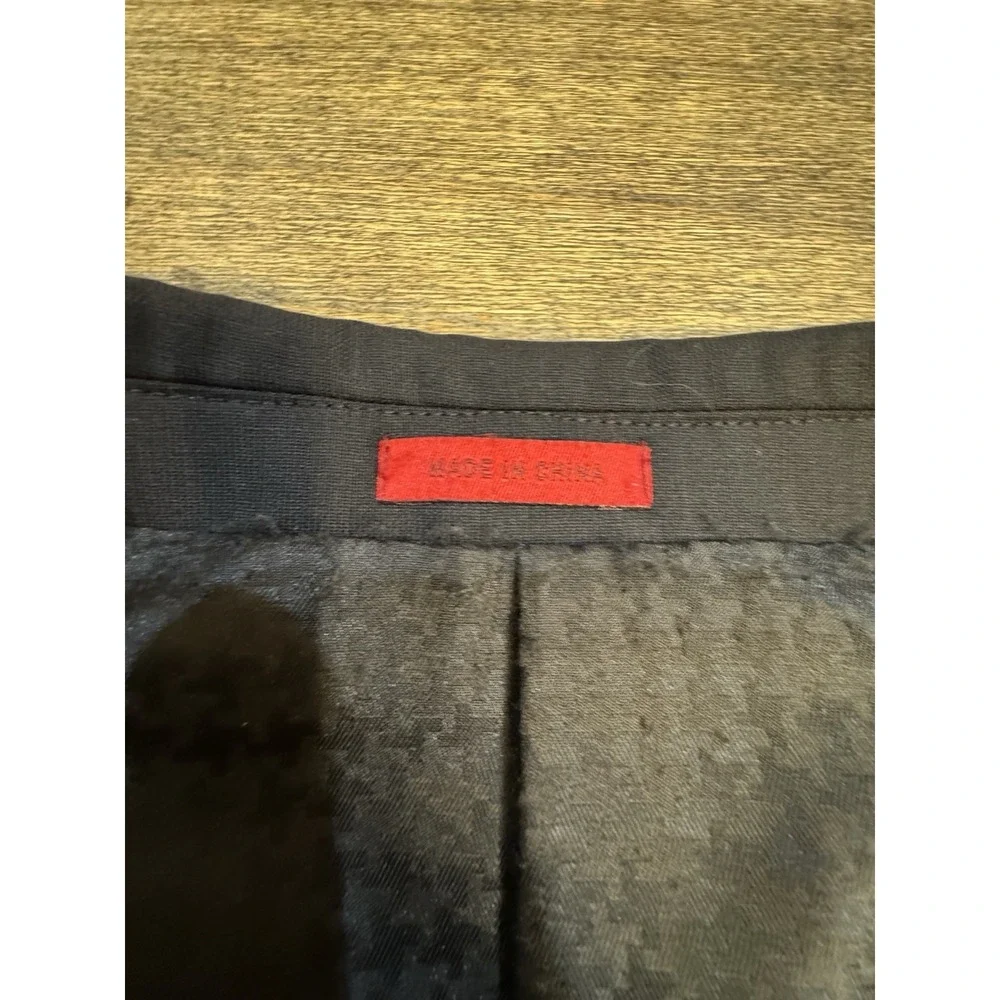 John Varvatos Blazer Men‎ 40R Black Wool Sport Coat Jacket 2 Button Breathable